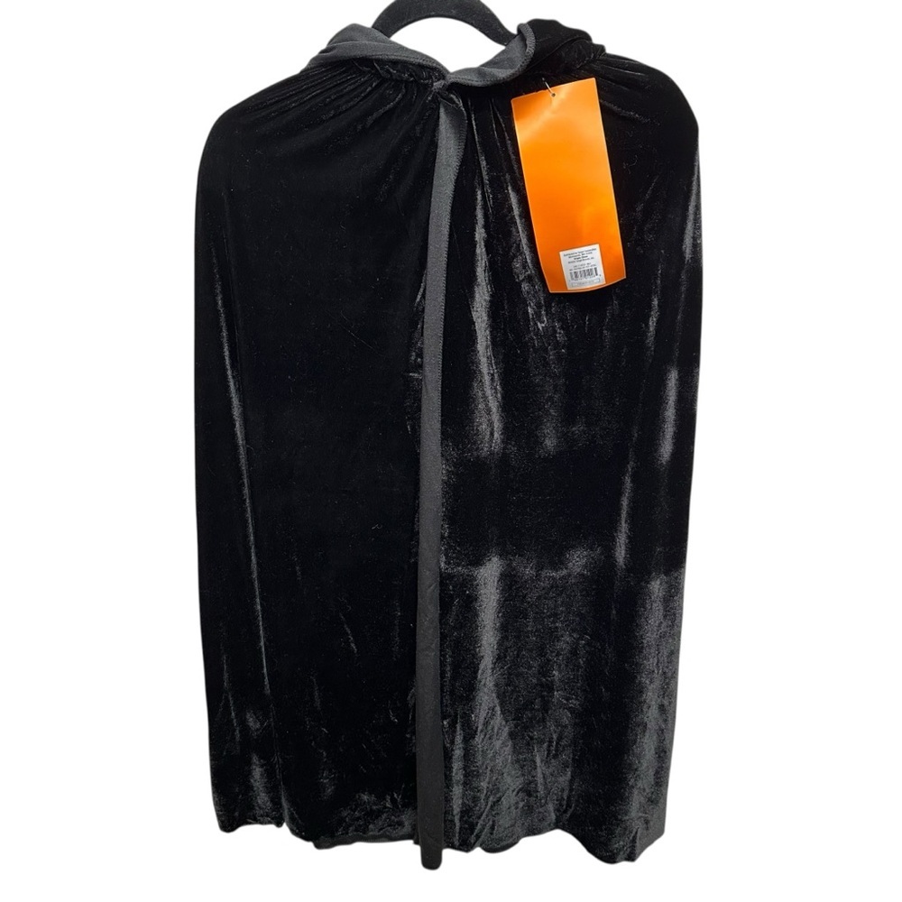 Hyde & Eek black velvet cape cosplay Halloween one size New
